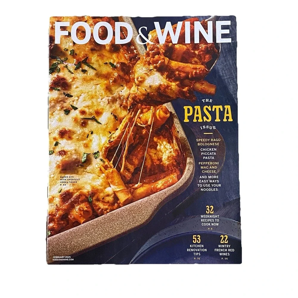 Lot of 8 Food & Wine Magazine Spring Summer 2025 Gourmet Cooking Recipe